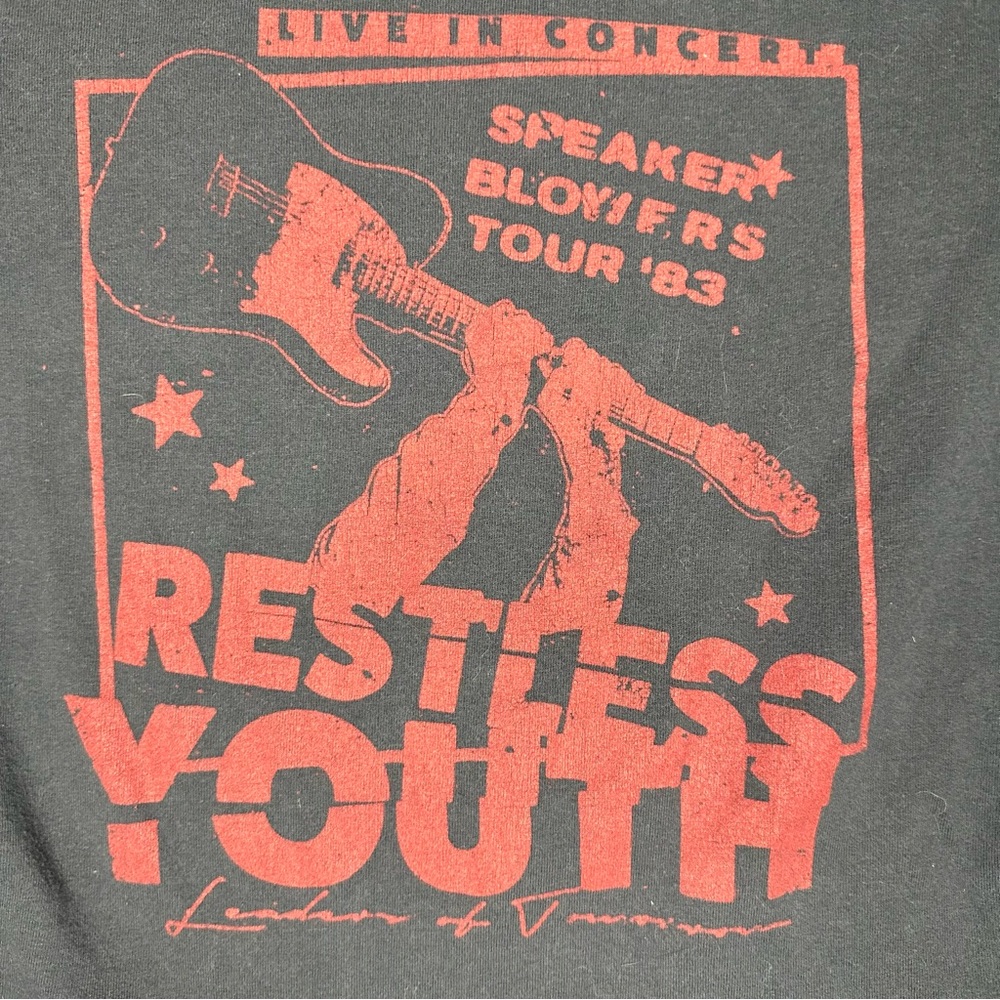 HOLLISTER Woman’s Gray Crop Top Short Sleeve Graphic Tee Restless Youth Small - Picture 2 of 6